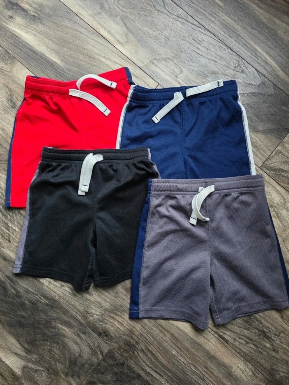Carter's Boys' Athletic Drawstring Shorts — Red, Navy, Black & Gray